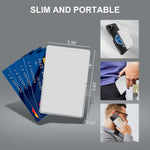RFID Blocking Wallet Minimalist Slim Card Holder for Magsafe with Adjustable Stand, Metal Pop Up Magnetic Wallet  for Men TOYFID