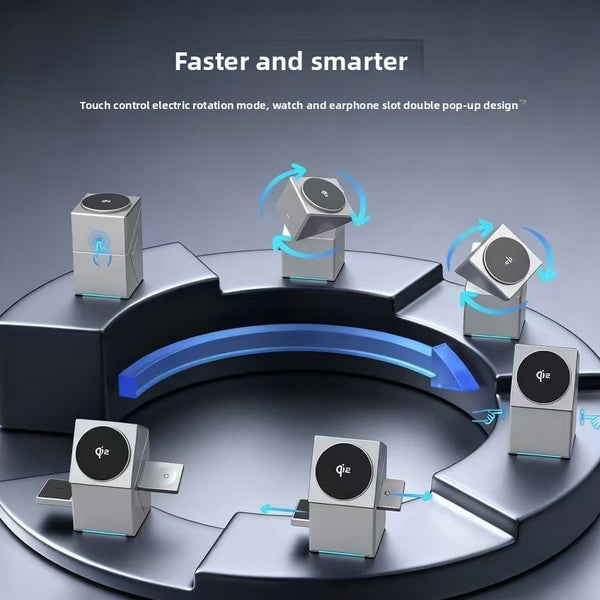 360° Rotating Magnetic Wireless Charger 15W