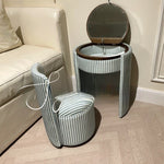 Italian Minimalist Dressing Table with Stool