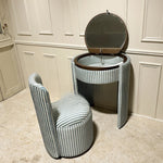 Italian Minimalist Dressing Table with Stool