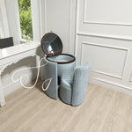 Italian Minimalist Dressing Table with Stool