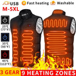 USB Heated Vest with Stand Collar