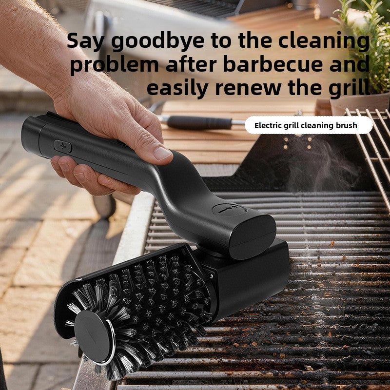 Electric Grill Cleaning Brush with Scraper