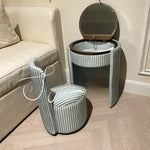 Italian Minimalist Dressing Table with Stool