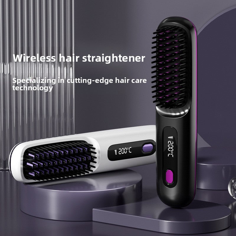 Wireless Negative Ion Hair Straightening Comb