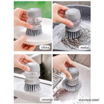 Auto-Dispensing Soap Pot Scrub Brush