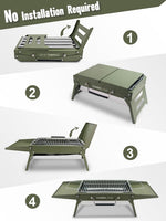 Portable Foldable Charcoal BBQ Grill