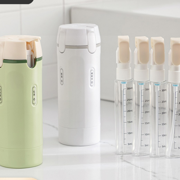 Travel-Size Refillable Toiletry Bottles Set