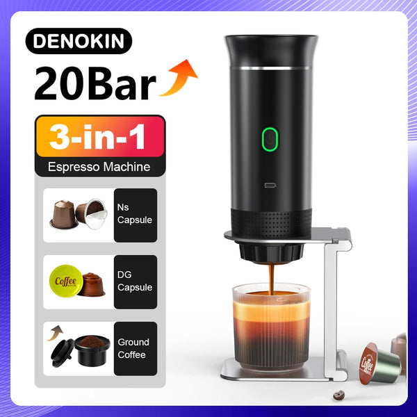 3-in-1 Wireless Portable Espresso Coffee Maker