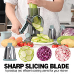 3-in-1 Rotary Cheese Grater & Vegetable Slicer