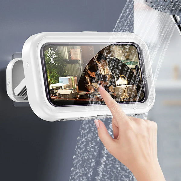 Waterproof Rotating Bathroom Phone Wall Mount Holder