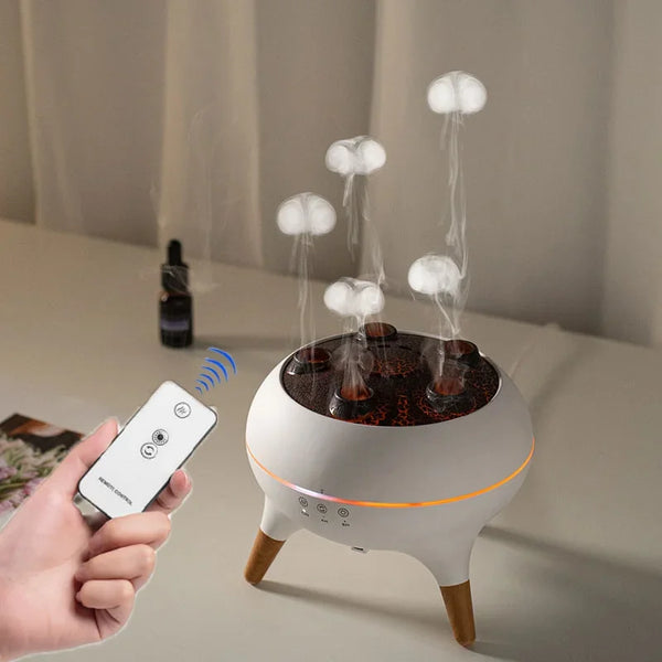 Jellyfish Air Humidifier & Aroma Diffuser with Night Light