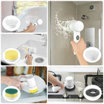 5-in-1 Electric Spin Scrubber with Attachments