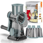 3-in-1 Rotary Cheese Grater & Vegetable Slicer