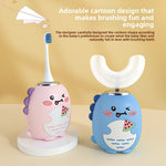 Children Electric Toothbrush with Soft Bristles USB Charging