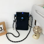 Minimalist Nylon Drawstring Crossbody Bag