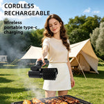 Electric Grill Cleaning Brush with Scraper