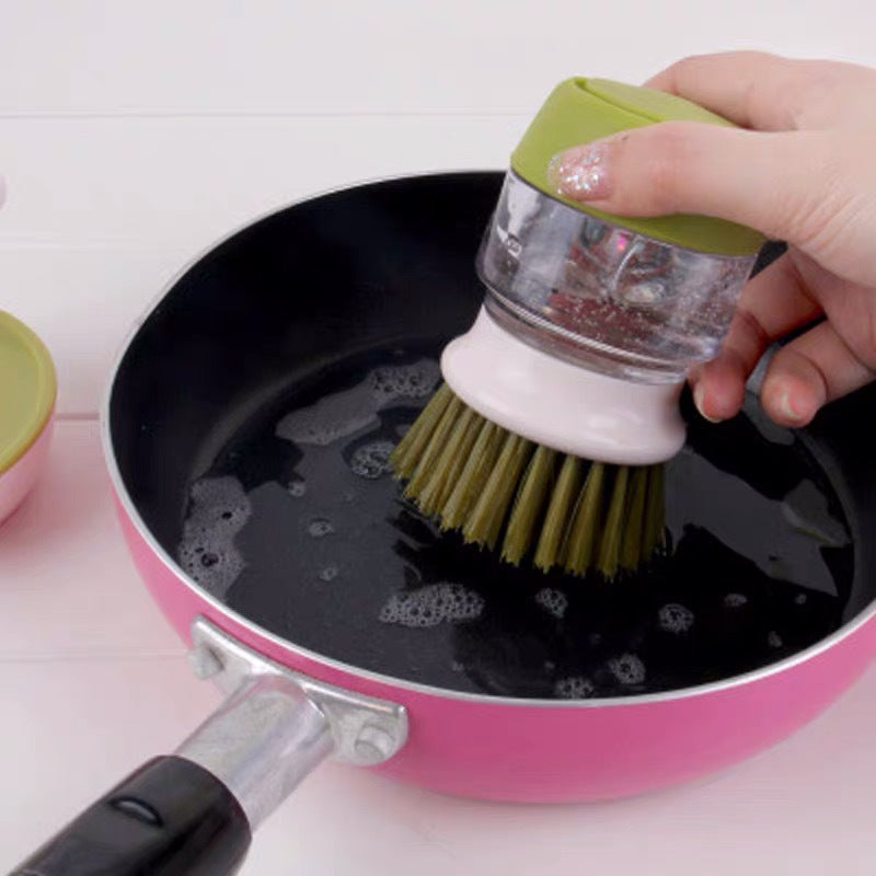 Auto-Dispensing Soap Pot Scrub Brush